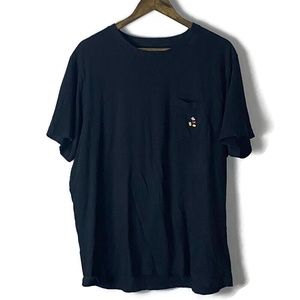 UNIQLO x DISNEY Mens Black Pocket Short Sleeve T Shirt Size XL Collab UT Mickey
